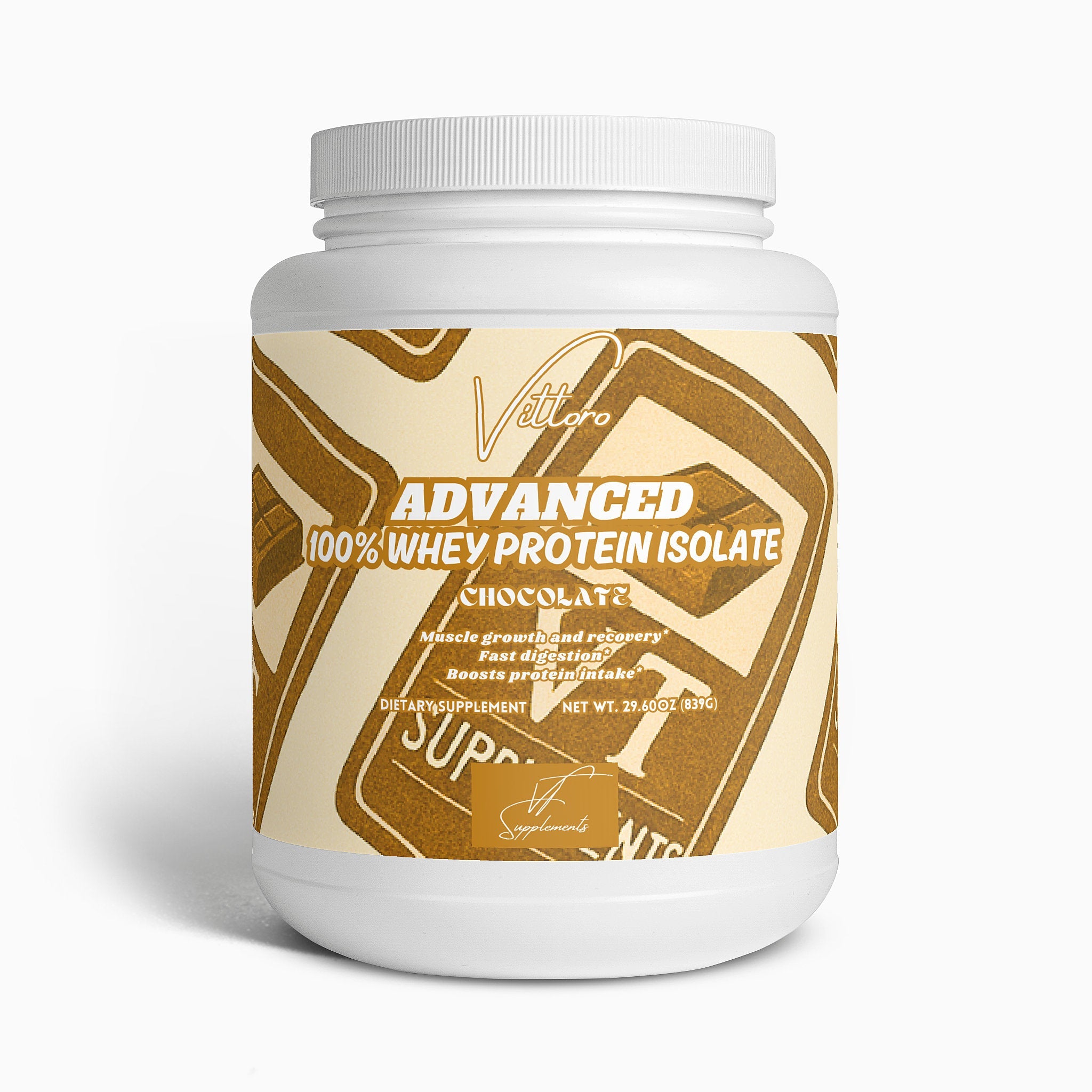 Advanced Whey Protein Isolate (Chocolate Flavoured) - Vittoro