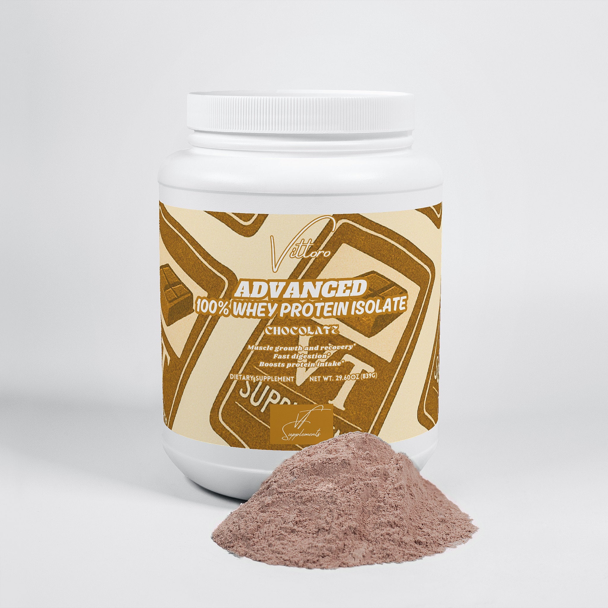 Advanced Whey Protein Isolate (Chocolate Flavoured) - Vittoro