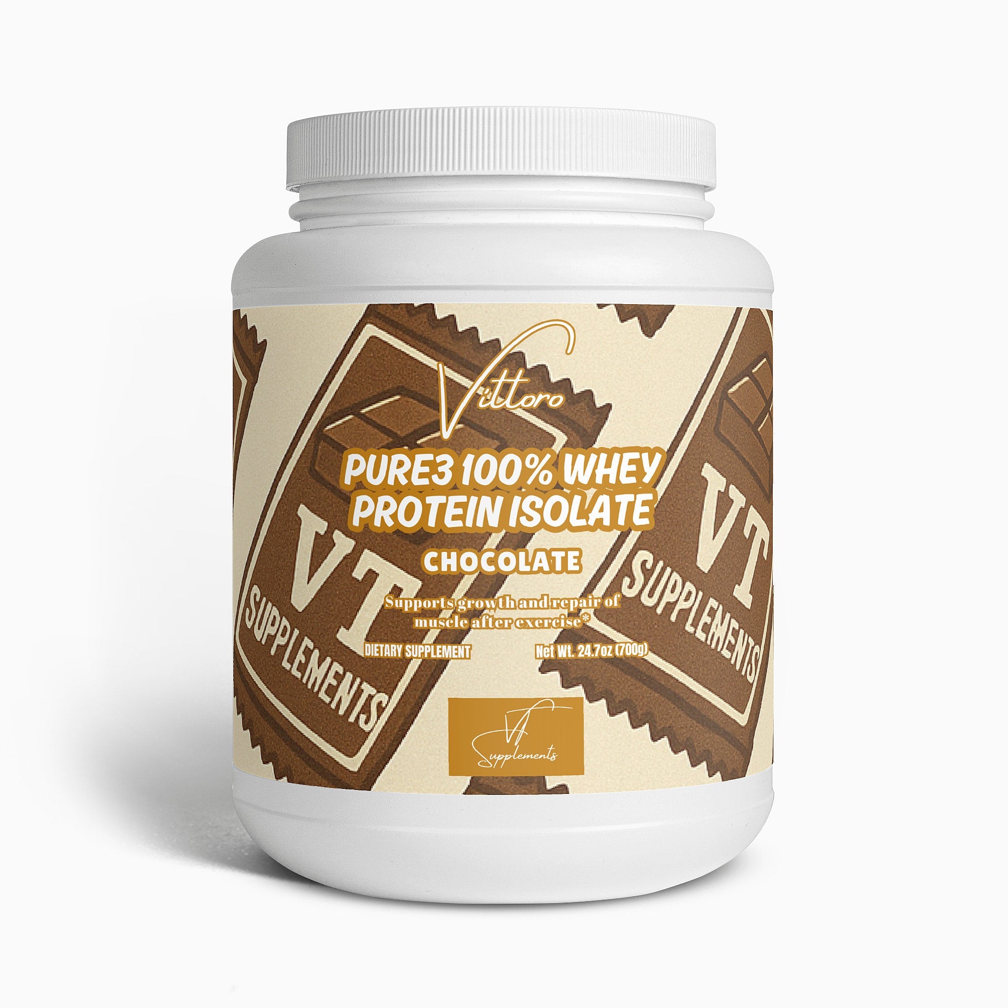 Pure3 Whey Protein Isolate (Chocolate) - Vittoro