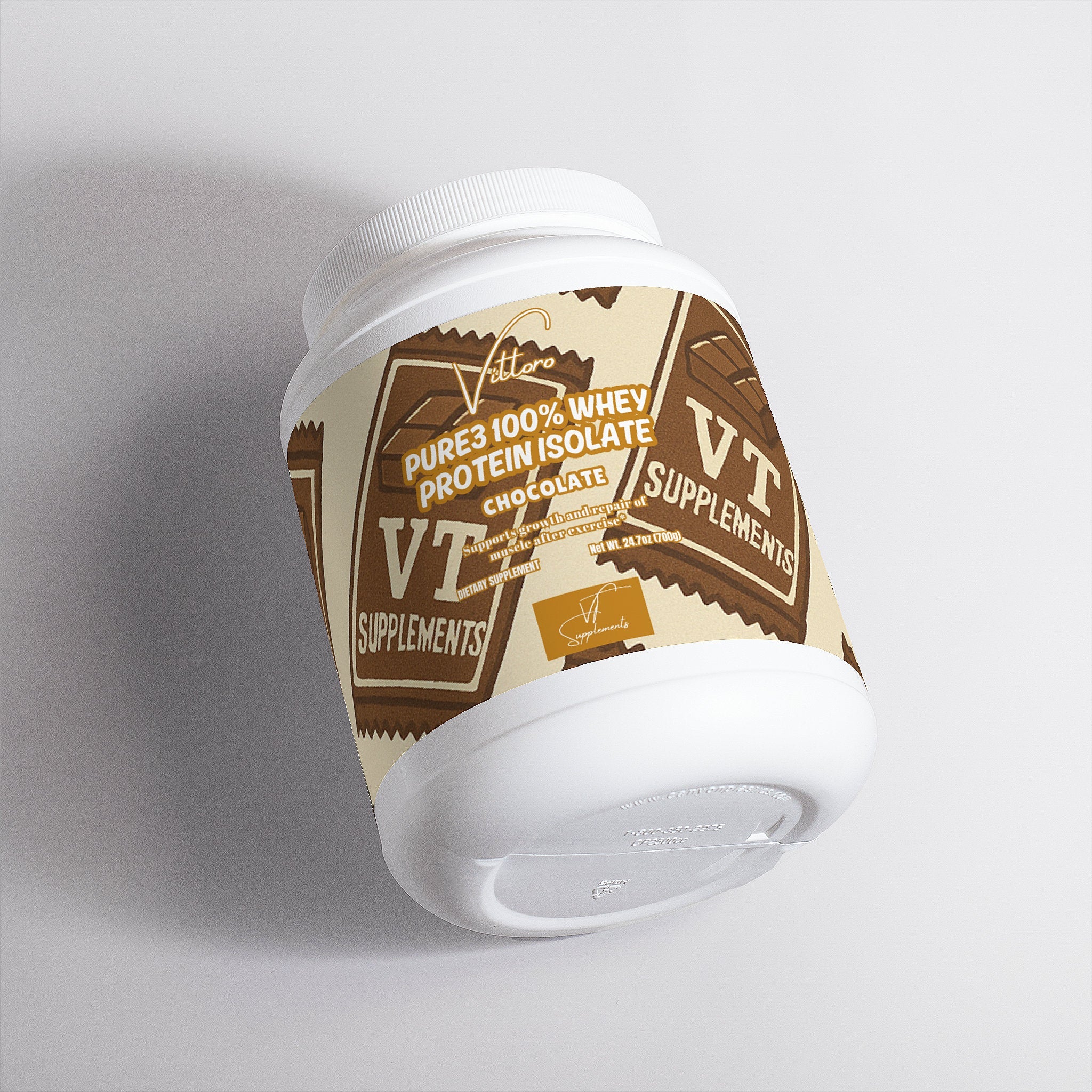 Pure3 Whey Protein Isolate (Chocolate) - Vittoro