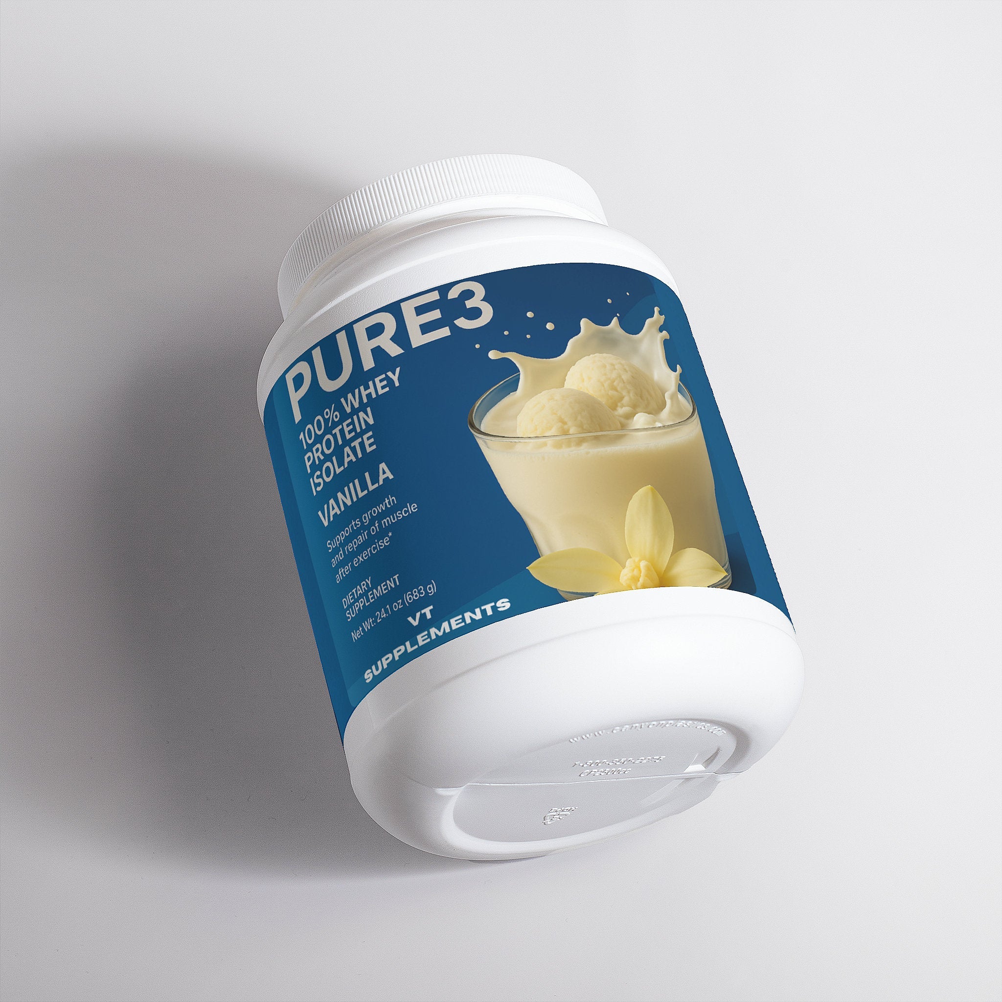 Pure3 Whey Protein Isolate (Vanilla Flavoured) - Vittoro